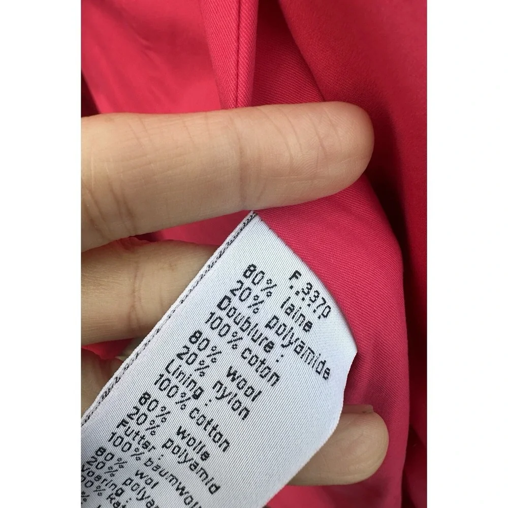 Lacoste Women's Red Wool‎ Pea Coat Size 38 (6)